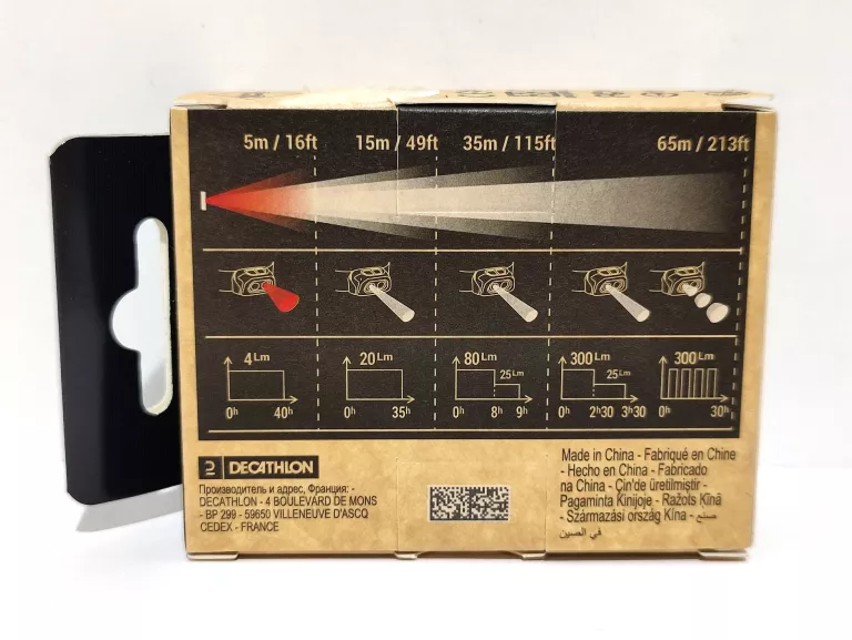 LAMPKA CZOŁÓWKA TREKKINGOWA FORCLAZ HL500 USB V3 -300 LUMENÓW