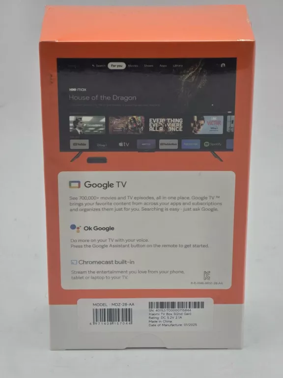 ODTWARZACZ MULTIMEDIALNY XIAOMI TV BOX S 2 GEN