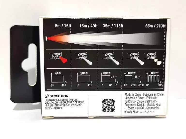 LAMPKA CZOŁÓWKA TREKKINGOWA FORCLAZ HL500 USB-C V3 -300 LUMENÓW