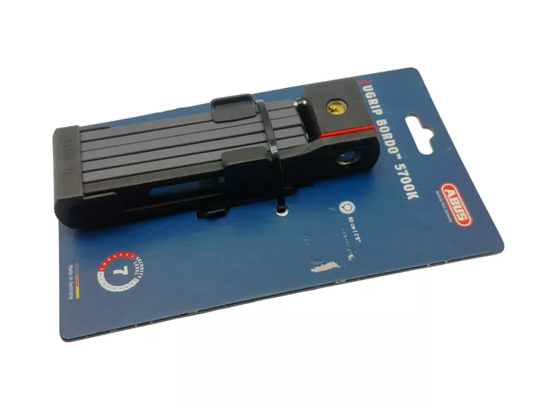 ZAPIĘCIE ROWEROWE ABUS BORDO UGRIP 5700/80 CZARNE
