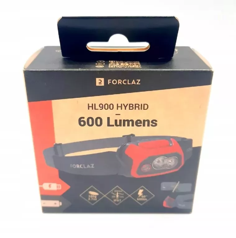 LAMPKA CZOŁÓWKA TREKKINGOWA FORCLAZ HL900 USB V3 -600 LUMENÓW