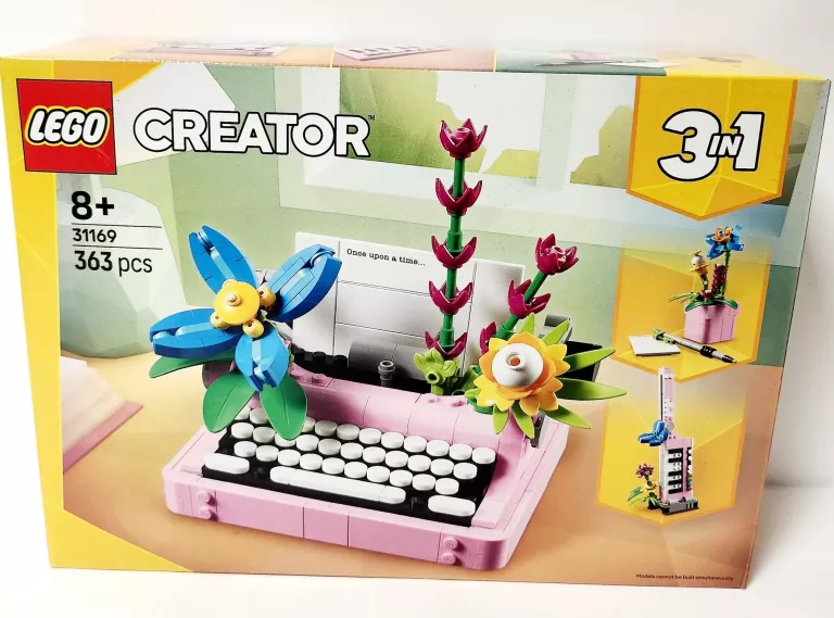 LEGO CREATOR 3 W 1 MASZYNA DO PISANIA Z KWIATAMI 31169