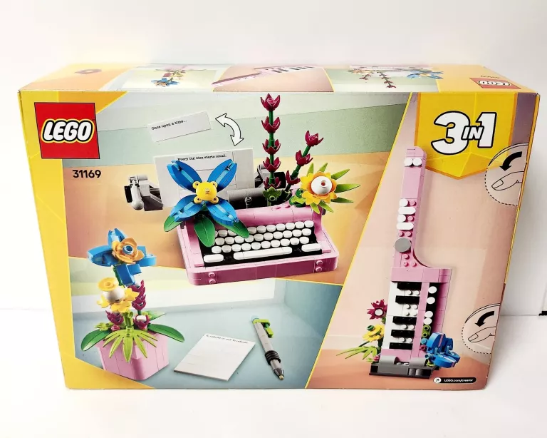 LEGO CREATOR 3 W 1 MASZYNA DO PISANIA Z KWIATAMI 31169