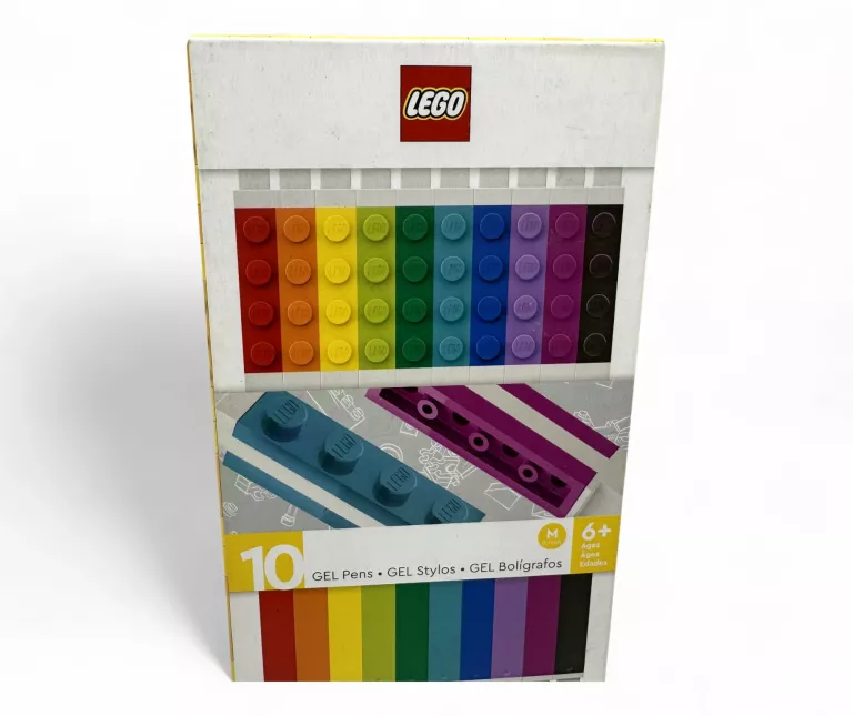 DŁUGOPISY ŻELOWE LEGO KOLOROWE 10 SZTUK