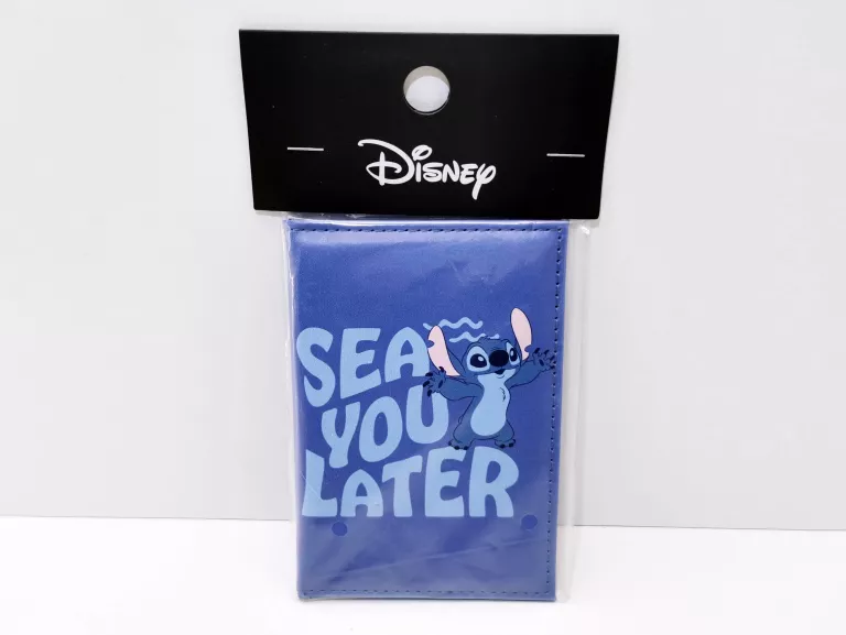 OKŁADKA NA PASZPORT DISNEY SEE YOU LATER NIEBIESKI STITCH