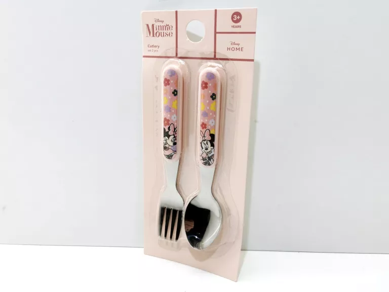ZESTAW SZTUĆCÓW MYSZKA MINNIE RÓZÓWA 2 PACK