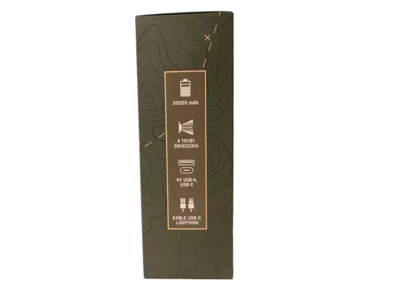 POWERBANK 30000MAH WILDTREK LATARKA 4 TRYBY 4 X USB