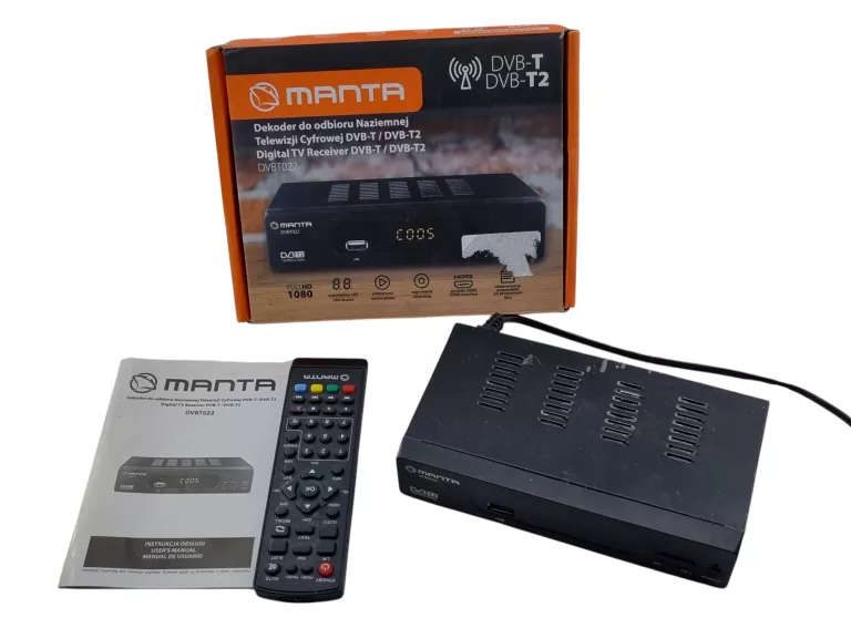KOMPLETNY DEKODER DVBT-2 MANTA DVBT022