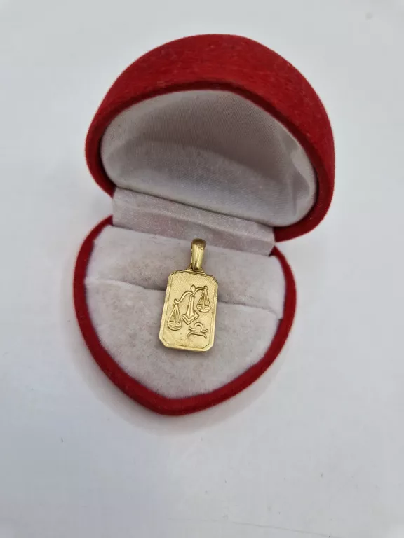 ZŁOTA ZAWIESZKA ZNAK ZODIAKU WAGA P. 585 WAGA 2,09 G