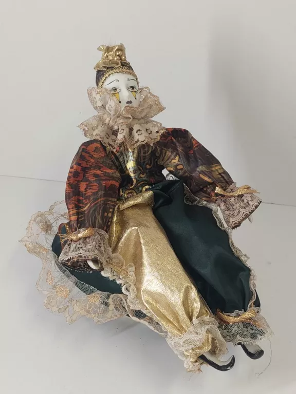 POZYTYWKA VINTAGE PIERROT PORCELANA