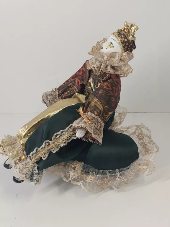 POZYTYWKA VINTAGE PIERROT PORCELANA