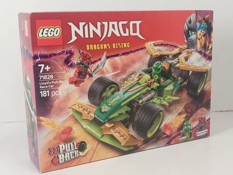LEGO NINJAGO 71828 SAMOCHÓD WYŚCIGOWY LLOYDA Z NAPĘDEM TYPU PULL-BACK