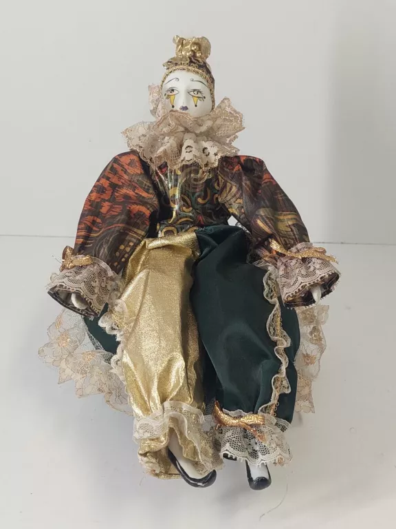 POZYTYWKA VINTAGE PIERROT PORCELANA