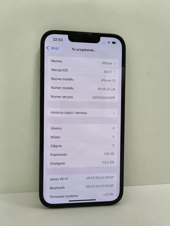 TELEFON IPHONE 13 128GB 79% BATERIA