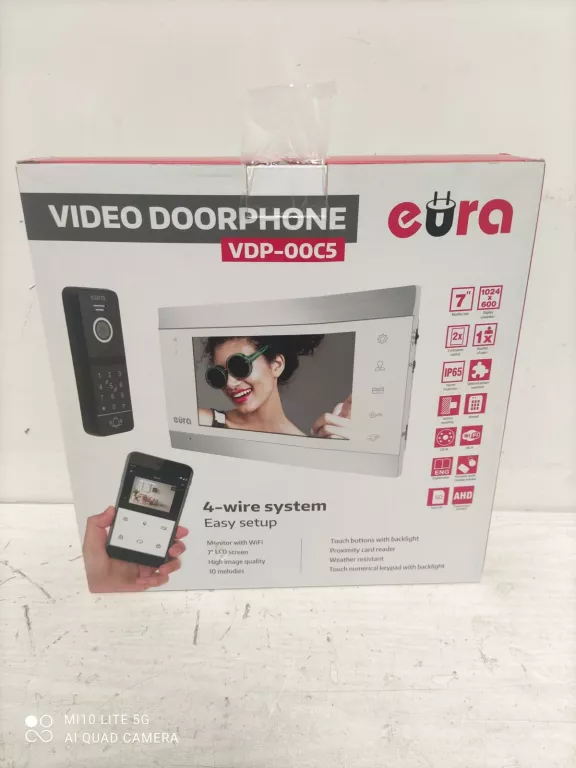 WIDEODOMOFON ''EURA'' VDP-00C5 CZARNY