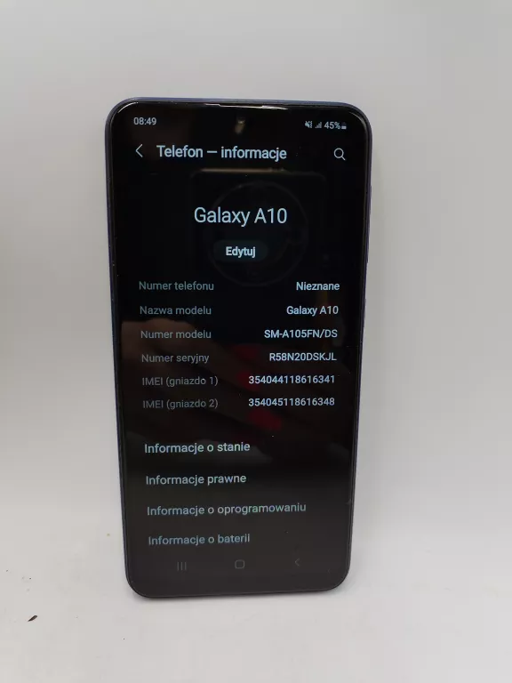 TELEFON SAMSUNG GALAXY A10 32GB