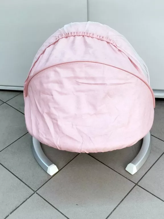 PEPITA HUŚTAWKA ELEKTRYCZNA BUJAJĄCA Z FUNKCJĄ MUZYKI I BLUETOOTH #RÓŻOWA