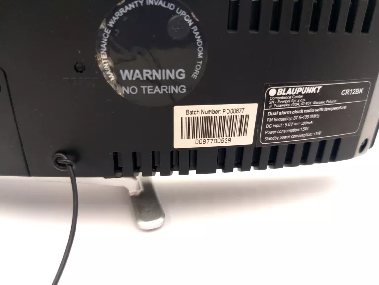 RADIO SIECIOWE FM BLAUPUNKT CR12BK#OPIS