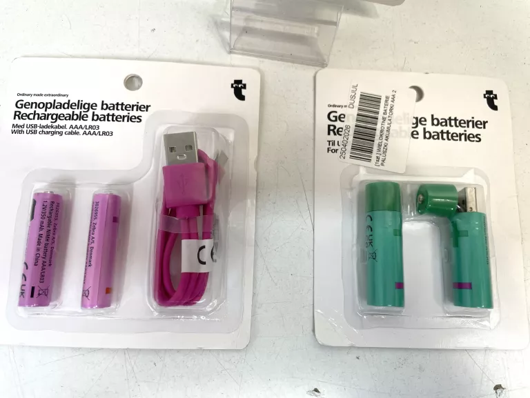 WIELOKROTNE BATERIE PALUSZKI AKUMULATORKI AAA 2 SZT +BAT AA