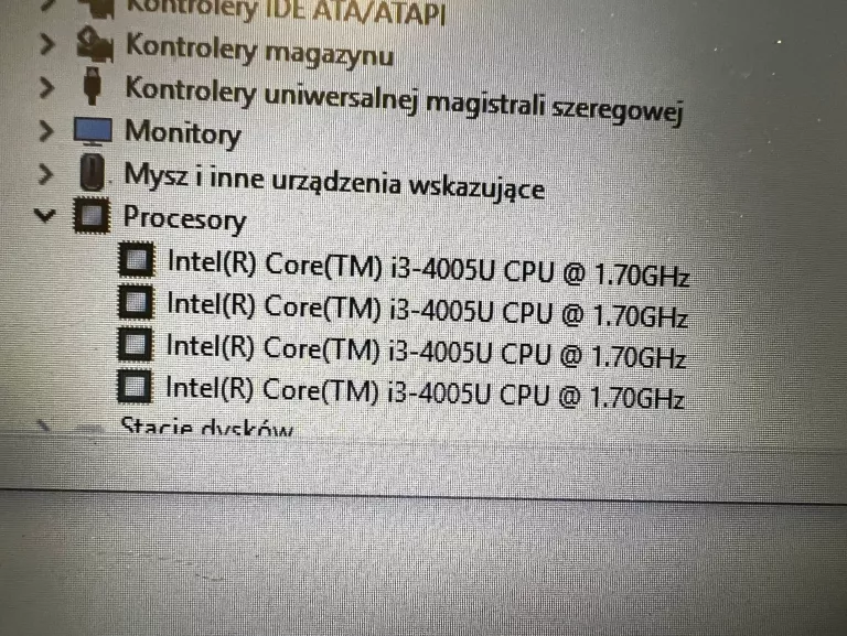LAPTOP ACER Z5WAH WIN10/4GB RAM/I3/1TB HDD + ZASILACZ