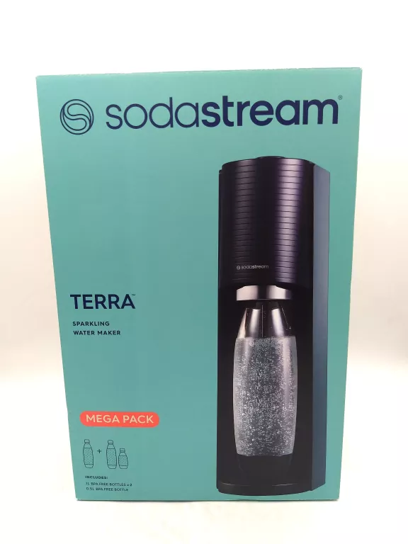 SATURATOR DO WODY GAZOWANEJ SODASTREAM TERRA + 3 BUTELKI BUTLA