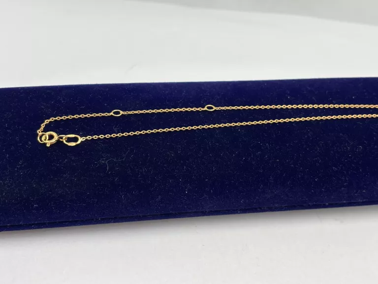 ZŁOTY ŁAŃCUSZEK Z ZAWIESZKĄ 585 14K 1,92G 43,5CM