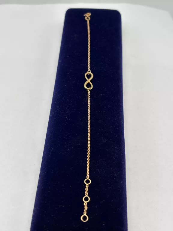 ZŁOTY ŁAŃCUSZEK Z ZAWIESZKĄ 585 14K 1,92G 43,5CM