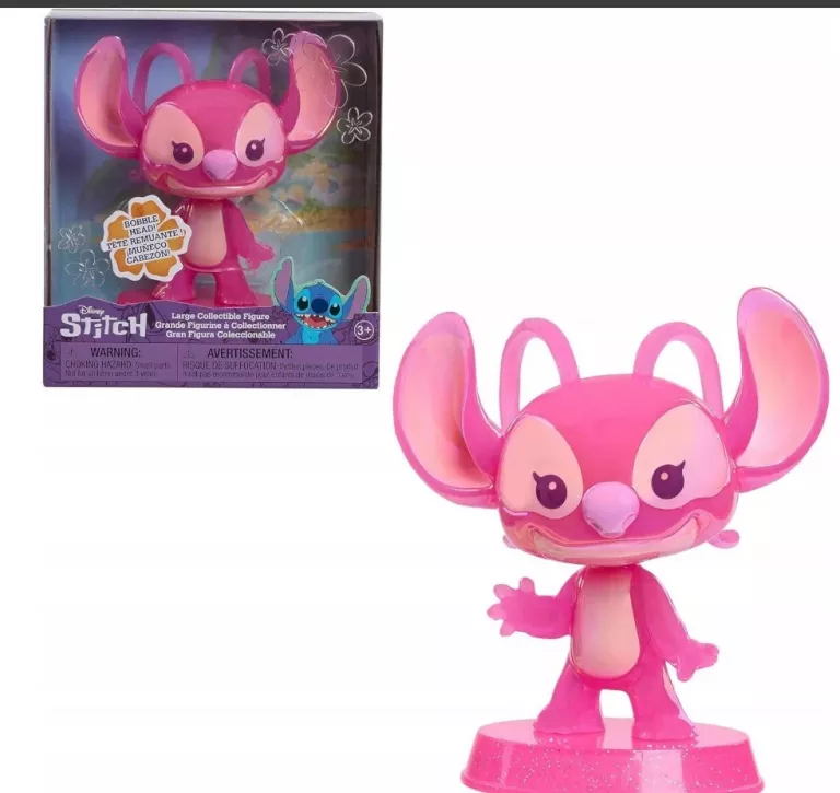 STITCH FIGURKA ANGEL KIWAJĄCA GŁOWA 12CM FIGURKA KOLEKCJONERSKA