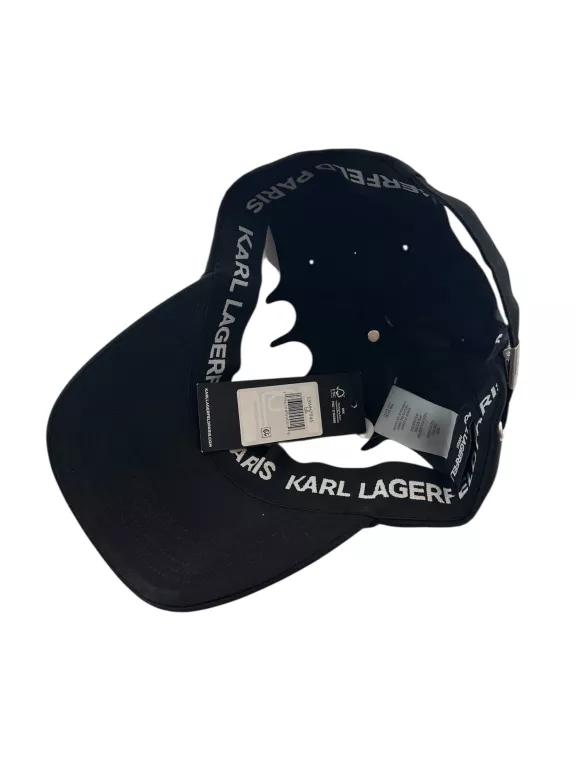 ORYGINALNA DAMSKA CZAPKA Z DASZKIEM KARL LAGERFELD L5WH7945 CZARNA