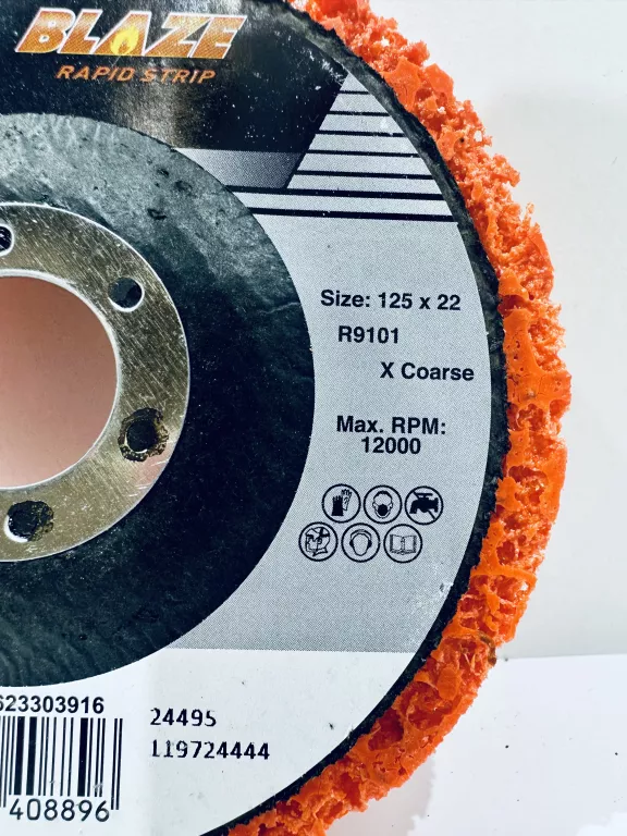 TARCZ DO USUWANIA RDZY FI 125 NORTON BLAZE RAPID STRIP