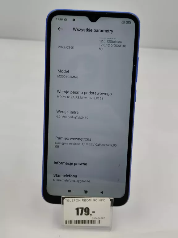 TELEFON REDMI 9C NFC 2/32 GB