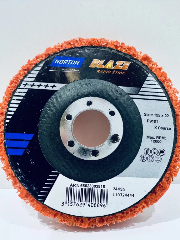 TARCZ DO USUWANIA RDZY FI 125 NORTON BLAZE RAPID STRIP