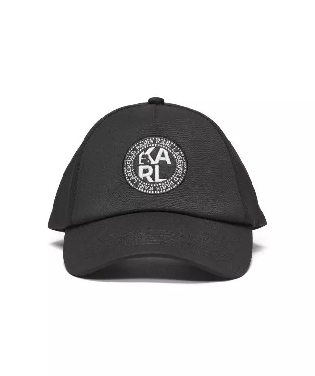 ORYGINALNA DAMSKA CZAPKA Z DASZKIEM KARL LAGERFELD L5WH7945 CZARNA