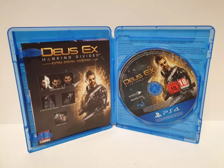 GRA PS4 DEUS EX ROZŁAM LUDZKOŚCI MANKIND DIVIDED