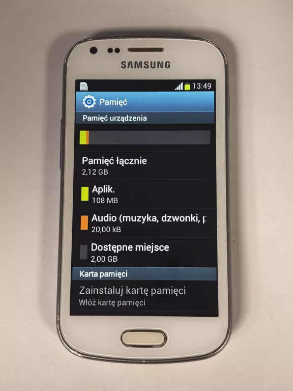 TELEFON SAMSUNG GALAXY TREND S7560 BIAŁY