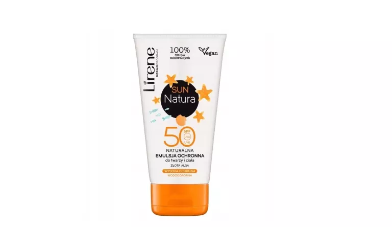 LIRENE SUN NATURA EMULSJA OCHRONA UVA DO TWARZY SPF 50 NA DZIEŃ 120 ML