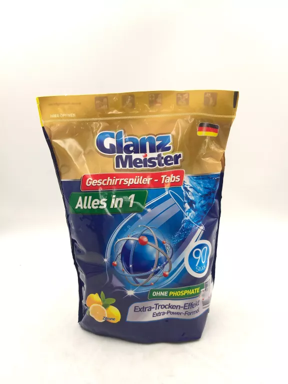 GLANZMEISTER ALLES IN 1 TABLETKI DO ZMYWARKI 90 SZTUK