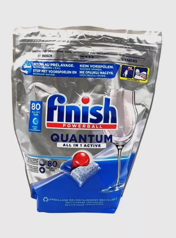 TABLETKI DO ZMYWARKI FINISH QUANTUM ALL IN 1 ACTIVE 80 SZT 8720065009252