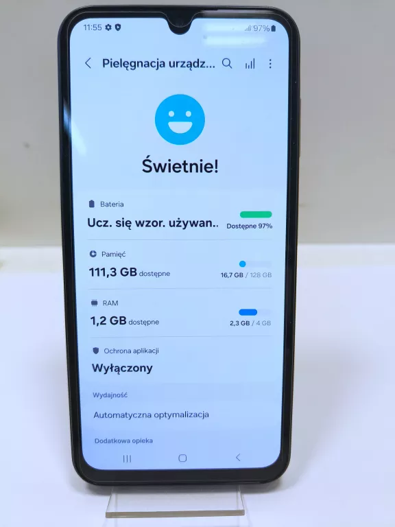 TELEFON SAMSUNG GALAXY A15 5G 4/128 GB + PUDEŁKO + KABEL