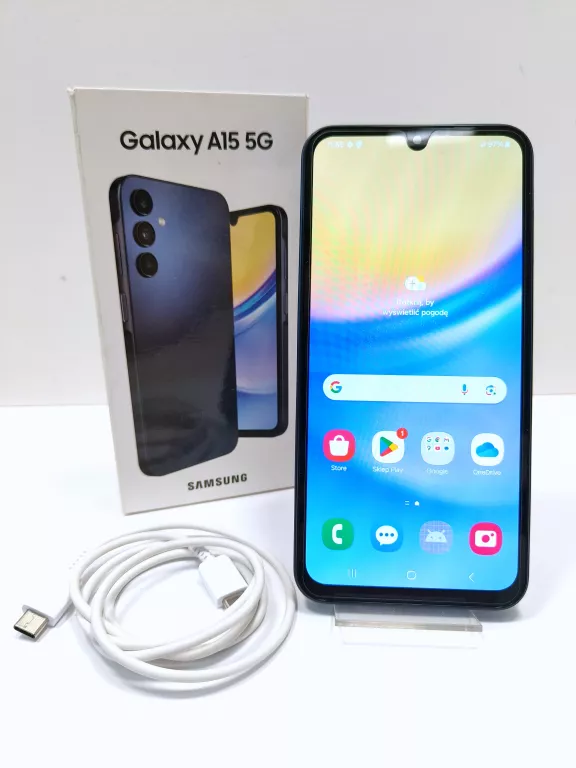 TELEFON SAMSUNG GALAXY A15 5G 4/128 GB + PUDEŁKO + KABEL