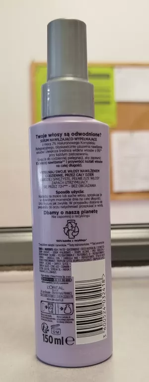 L'OREAL ELSEVE HYALURON PLUMP 2% SERUM NAWILŻAJĄCO WYPEŁNIAJĄCE 150 ML