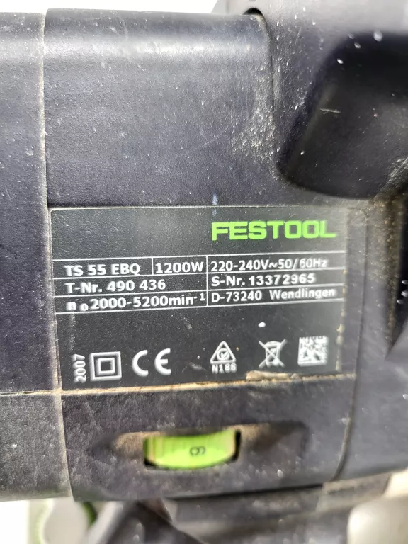 ZAGŁĘBIARKA FESTOOL TS 55 EBQ + WALIZKA TRANSPORTOWA