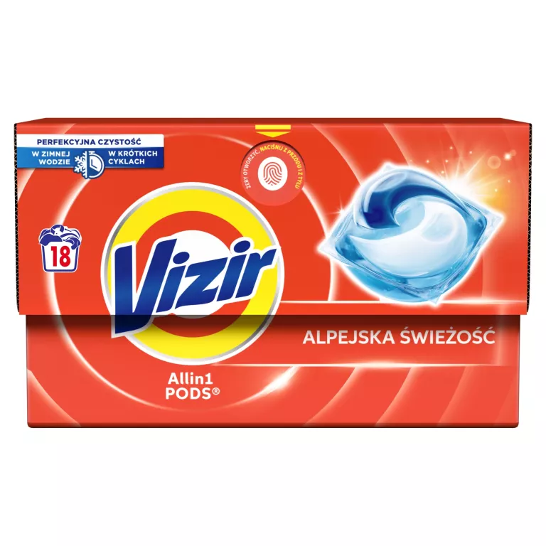 VIZIR ALL IN 1 PODS ALPEJSKA ŚWIEŻOŚĆ 22 PRANIA