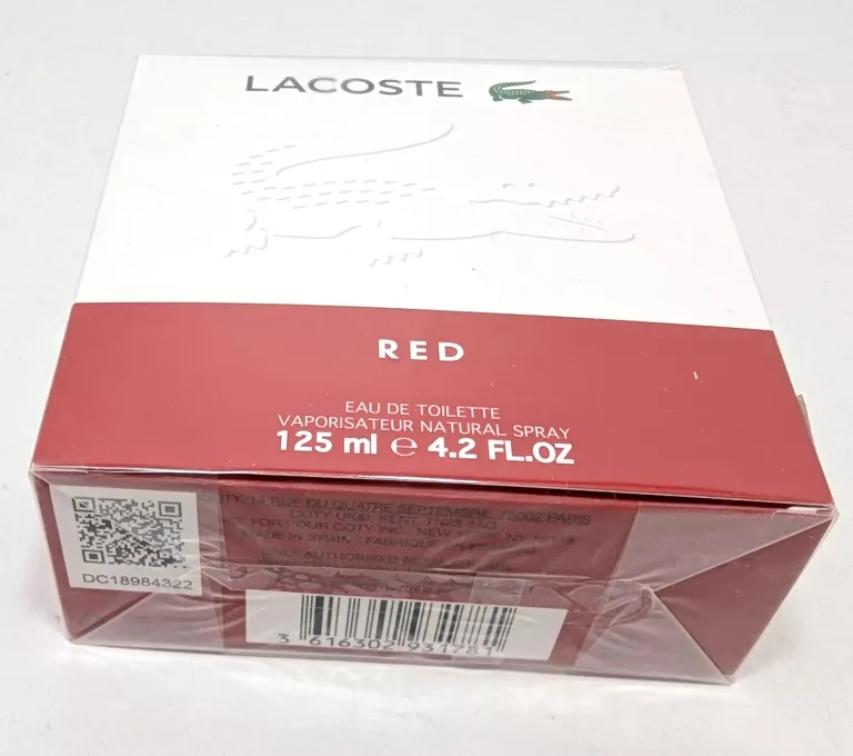 LACOSTE RED 125 ML WODA TOALETOWA MĘŻCZYZNA EDT
