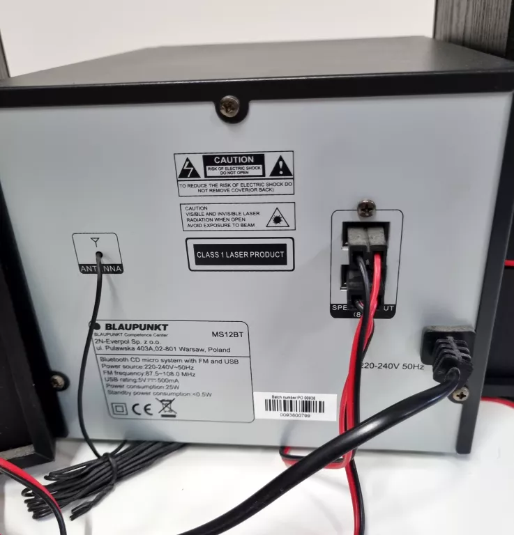 MIKROWIEŻA Z BLUETOOTH BLAUPUNKT MS12BT SREBRNO-CZARNA