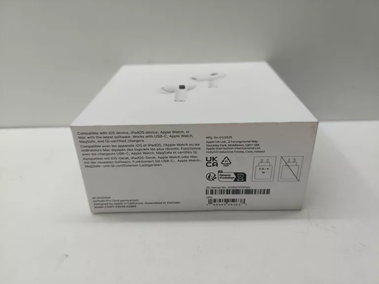 SŁUCHAWKI APPLE AIRPODS PRO 2ND GENERATION ZALOMBOWANE GWARANACJA 03.04.25