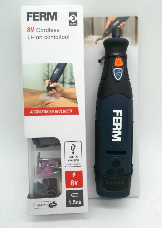 MULTISZLIFIERKA AKUMULATOROWA FERM CTM1028 + AKCESORIA
