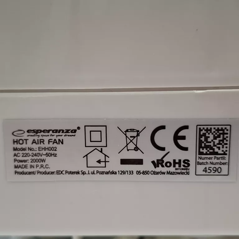 GRZEJNIK ELEKTRYCZNY ESPERANZA MOJAVE