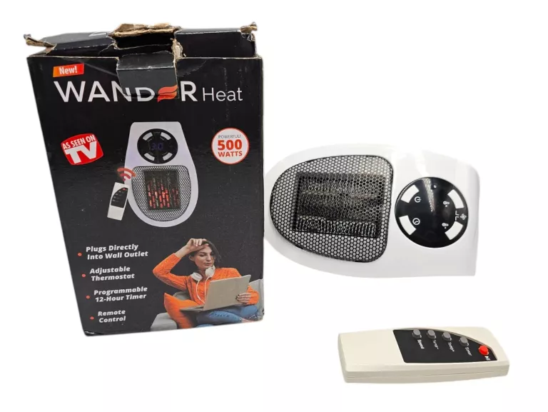GRZEJNIK MINI ELEKTRYCZNY OGRZEWACZ FARELKA HEATER 400W +PILOT