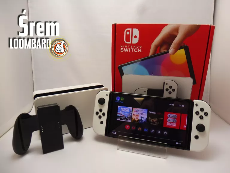 KONSOLA NINTENDO SWITCH OLED, KOMPLET, STAN BDB!
